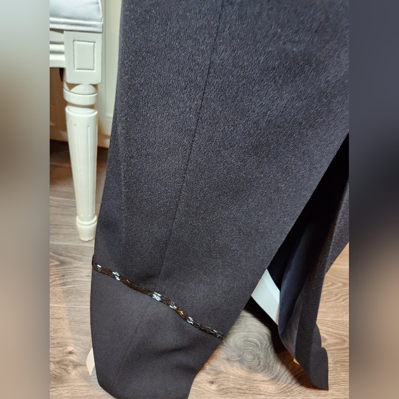 COPY - Simon Chang Black Evening Gown with Sequin Detail at Bodice and Bottom o… - Picture 8 of 11